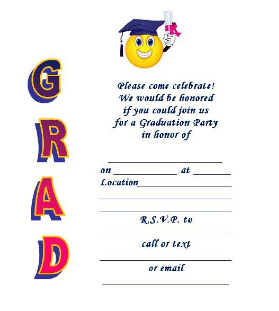 40+ Free Graduation Invitation Templates ᐅ Template Lab - Free Online Printable Graduation Invitation Maker