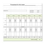 40 Free Timesheet / Time Card Templates ᐅ Template Lab   Time Card Templates Free Printable
