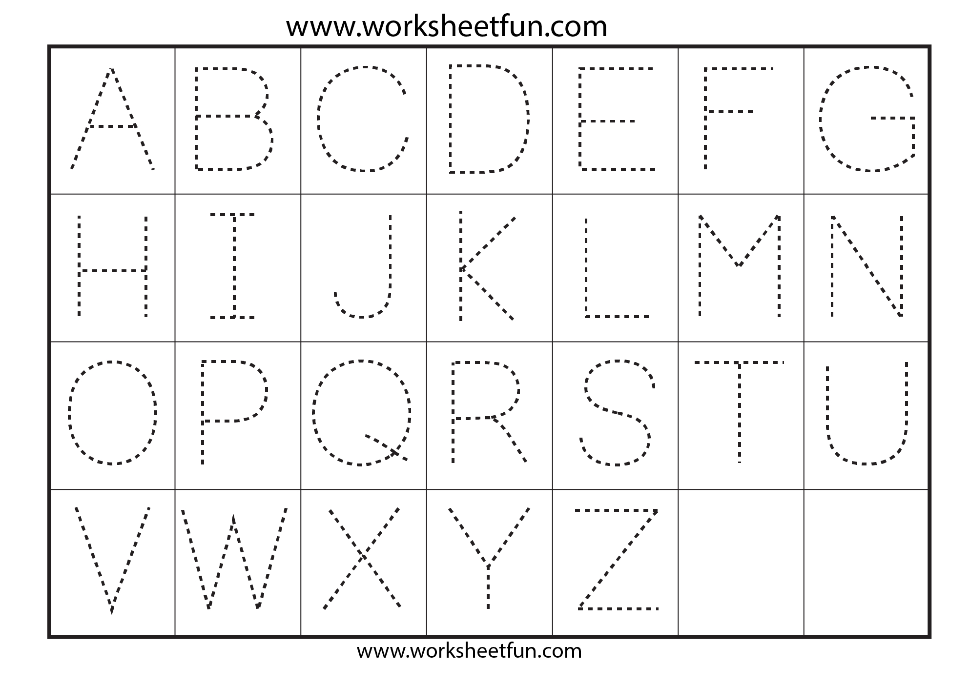 42 Educative Letter Tracing Worksheets | Kittybabylove - Free Printable Letter Tracing Sheets