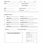47 Printable Employee Information Forms (Personnel Information Sheets)   Free Printable Data Sheets