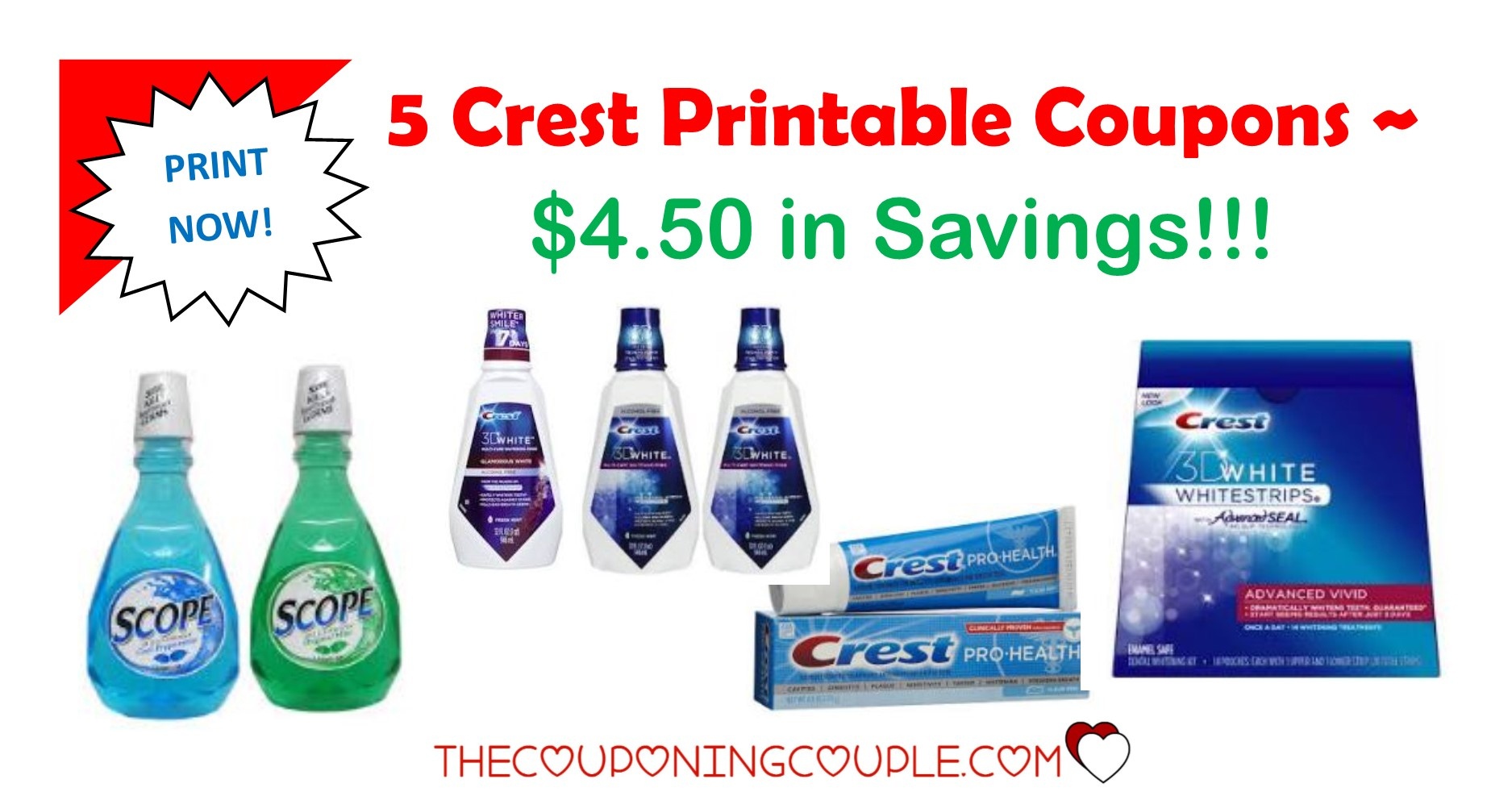 Free Printable Crest Coupons | Free Printable