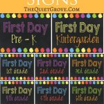 5 Free Back To School Printable Sign Sets | The Quiet Grove | Best   Free Printable Back To School Signs
