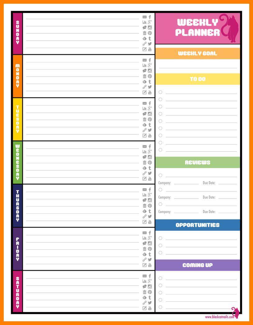 Free Printable School Agenda Templates Free Printable