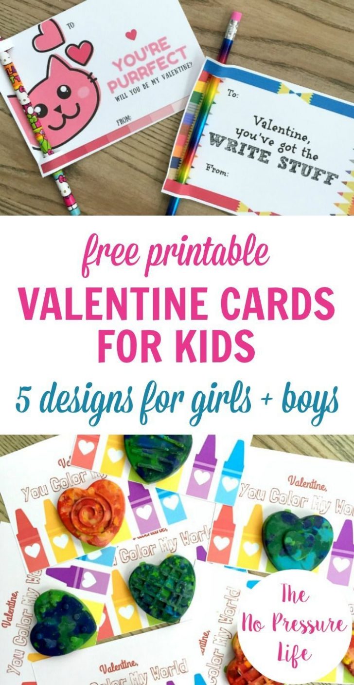Free Printable Valentine Cards For Preschoolers