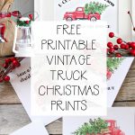 5 Free Vintage Truck Christmas Printables | The Happy Housie   Free Printable Vintage Christmas Images