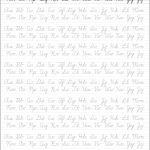 5 Printable Cursive Handwriting Worksheets For Beautiful Penmanship   Free Printable Script Writing Worksheets
