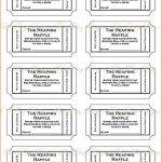 6+ Free Printable Raffle Tickets Template | Teknoswitch   Free Printable Raffle Tickets