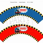 6 Thomas The Train Cupcakes Wrappers Photo   Thomas The Train   Free Printable Thomas The Train Cupcake Toppers