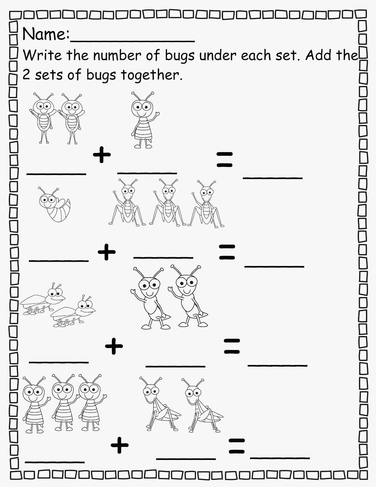 Free Printable Math Worksheets For Prek