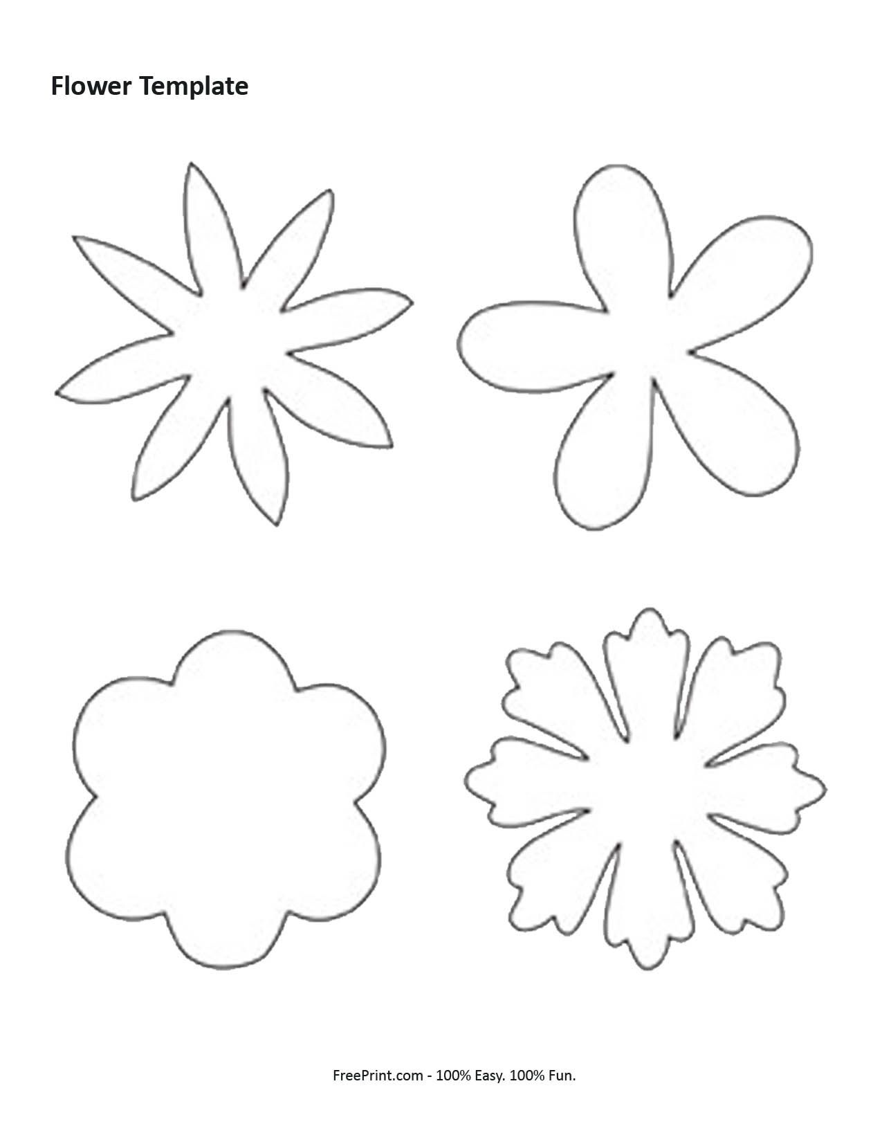 7 Best Images Of Shape Flower Printable Templates - Free Printable - Free Shape Templates Printable
