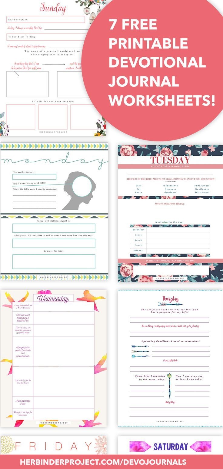 7 Free Devotional Worksheets - Instant Download Pdf - For Christian - Free Printable Bible Lessons For Women