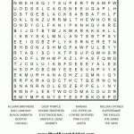 70's Rock Bands Printable Word Search Puzzle   Free Printable Music Word Searches