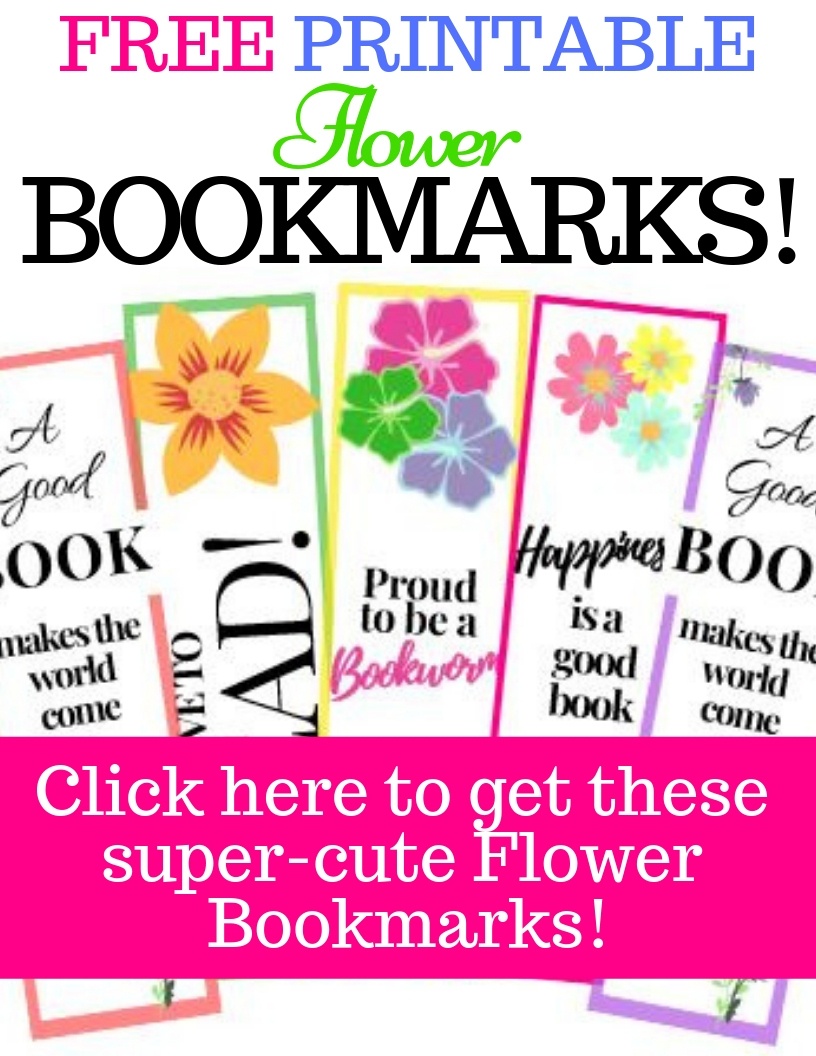 8 Free Printable Flower Bookmarks - Super Cute!!| My Three Readers - Free Printable Spring Bookmarks
