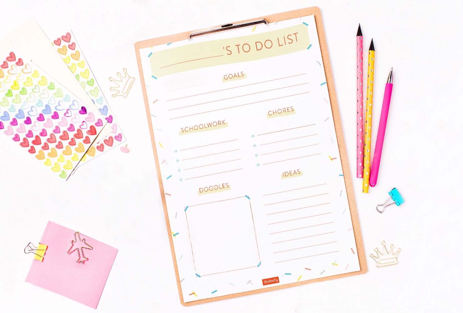8 Free Printable To Do Lists To Get Things Done | Shuttterfly - Free Printable Kids To Do List