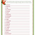 8 Games For Your Christmas Celebration | Christmas Party Games   Free Printable Christmas Word Games
