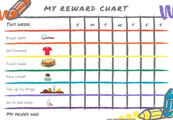 Reward Charts For Toddlers Free Printable