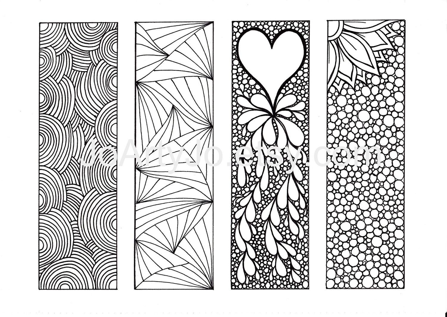 9 Best Images Of Adult Coloring Pages Free Printable Bookmarks - Free Printable Bookmarks To Color