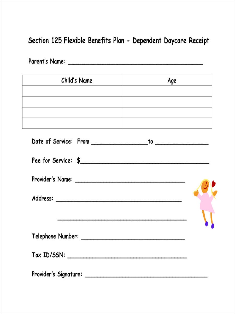 Free Printable Daycare Receipts Free Printable