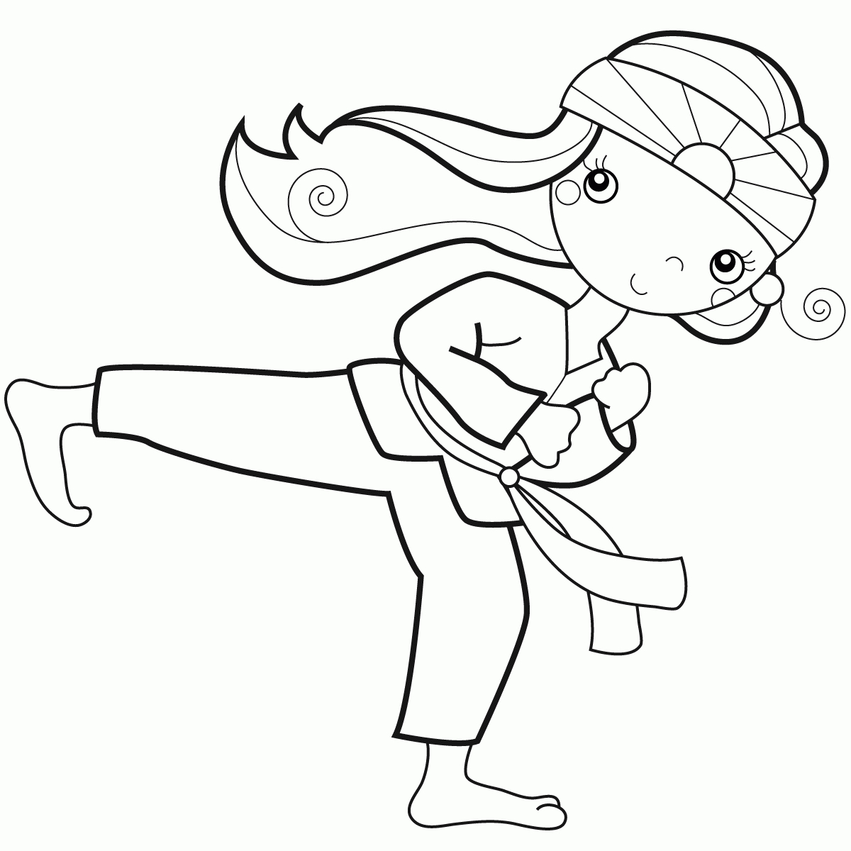 9 Pics Of Karate Kid Coloring Pages Printable - Karate Monkey - Free Printable Karate Coloring Pages