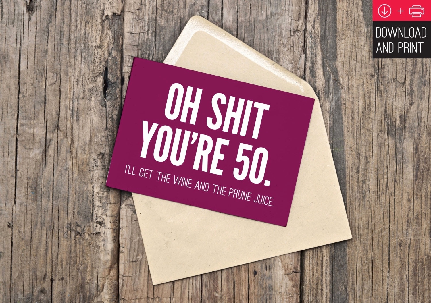 Funny 50th Birthday Cards Printable Free - Printable Templates Free