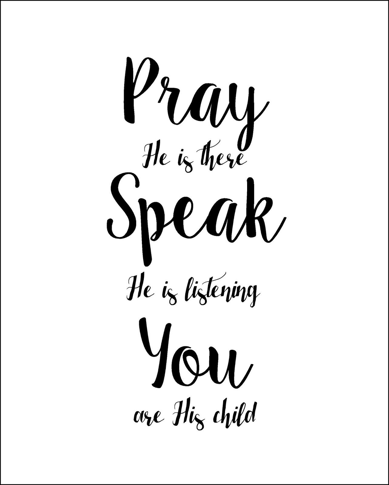 A Child's Prayer Free Printable. Lds. Faith. Inspiration. Free - For This Child We Have Prayed Free Printable