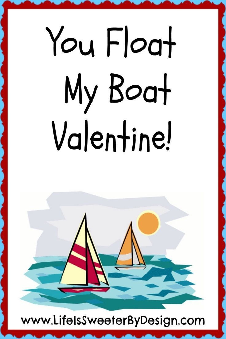 A Darling Valentine For Boat Lovers! This Free Printable Valentine - Free Printable Boat Pictures