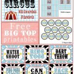 A First Birthday {Big Top} Bash + Free Printables |  ♥  Parties   Free Printable Carnival Decorations