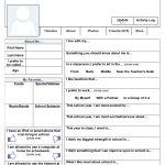 A Free Printable "facebook" Page To Use On The First Day Of School   Make A Printable Survey Free