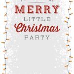 A Merry Little Party   Free Printable Christmas Invitation Template   Free Printable Christmas Party Flyer Templates