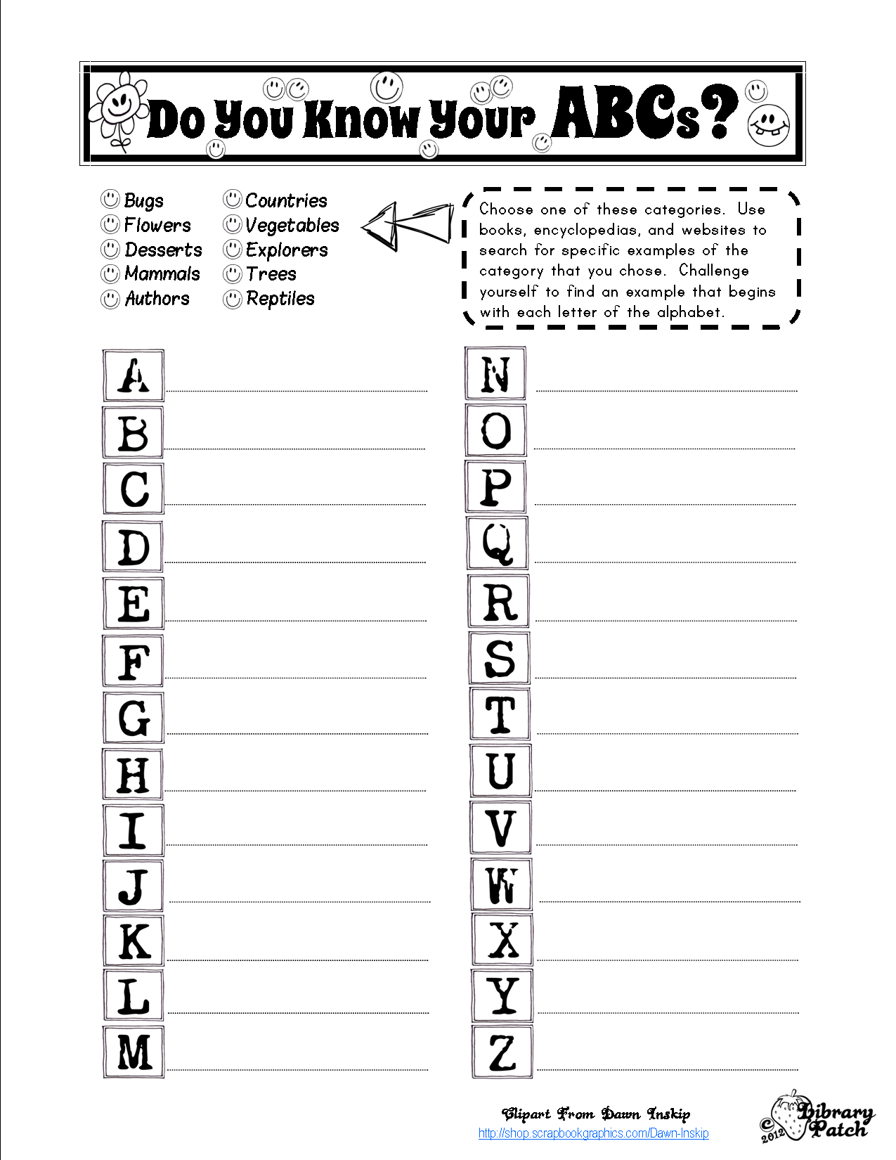 printable-library-activity-worksheets