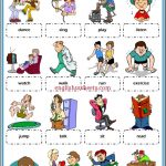 Action Verbs Esl Printable Picture Dictionaries For Kids #action   Free Printable Picture Dictionary For Kids