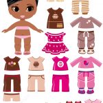 African Amercian Girl With A Set Of Summer Clothing | Free Printable   Free Printable Dress Up Paper Dolls