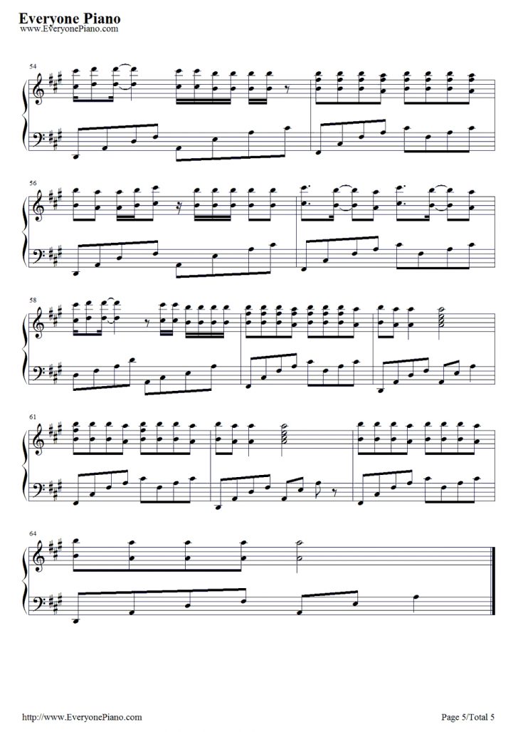 Airplanes Piano Sheet Music Free Printable