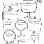 All About Me Preschool Template | 6 Best Images Of All About Me   All About Me Free Printable