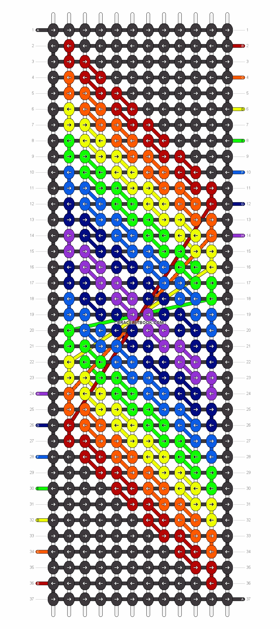 Alpha Pattern - Stitch Friendship Bracelet Pattern Free Png Images - Free Printable Friendship Bracelet Patterns