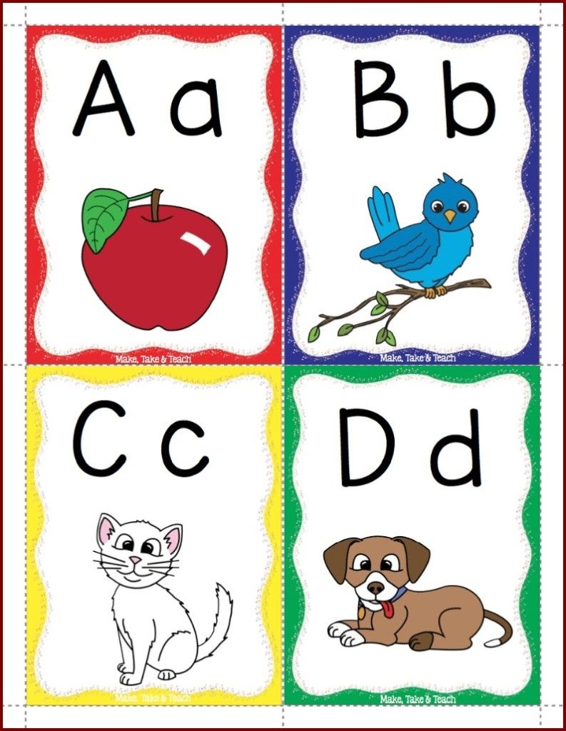 A To Z Alphabet Flash Cards Printable