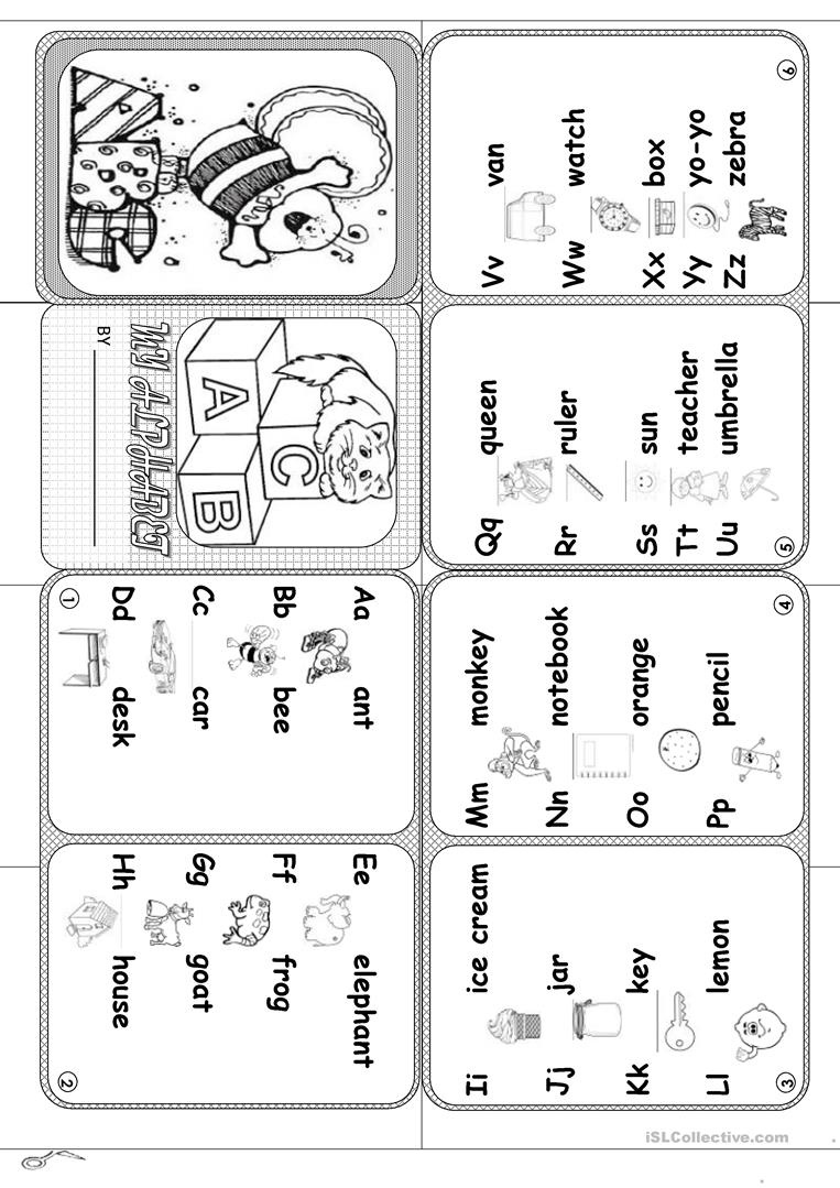 Alphabet Mini Book Worksheet - Free Esl Printable Worksheets Made - Free Printable Abc Mini Books