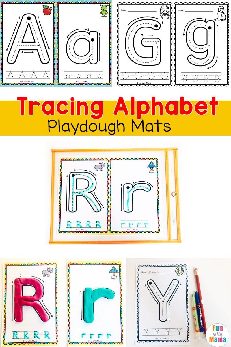 Alphabet Tracing Mats - Play Dough Mats | Alphabet Letter Activities - Alphabet Playdough Mats Free Printable