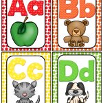 Alphabet Word Wall Cards & Abc Chart | Best Of Kindergarten | Word   Free Printable Alphabet Letters For Display