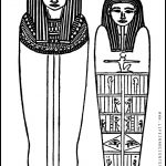 Ancient Egypt Sarcophagus Coloring Page (Man And Woman Married Mummy   Free Printable Sarcophagus