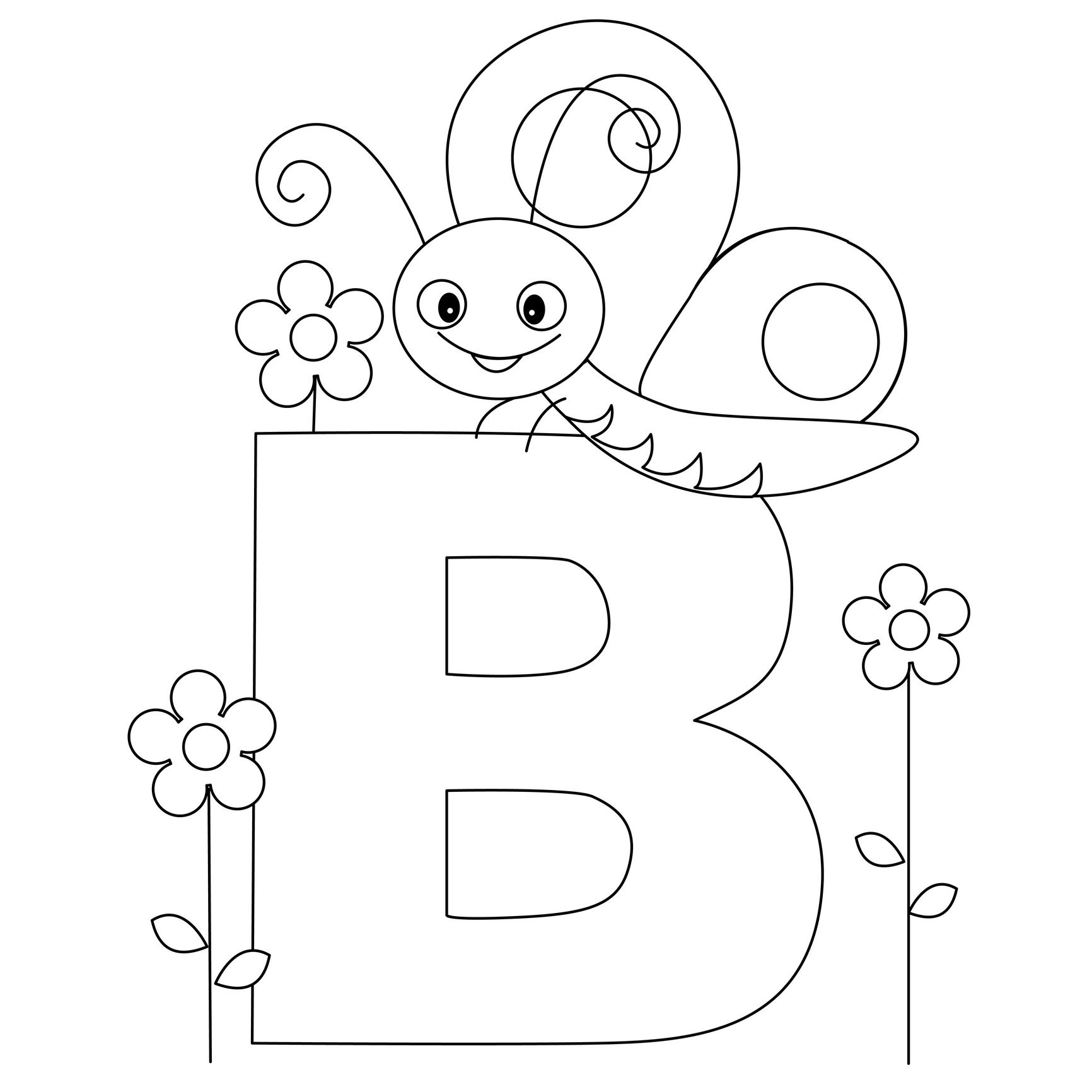 Animal Alphabet Letter B Is For Butterfly! Here&amp;#039;s A Simple | Bugs - Free Printable Animal Alphabet Letters