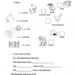 Animal Habitat Worksheet   Free Esl Printable Worksheets Made   Free Printable Worksheets Animal Habitats