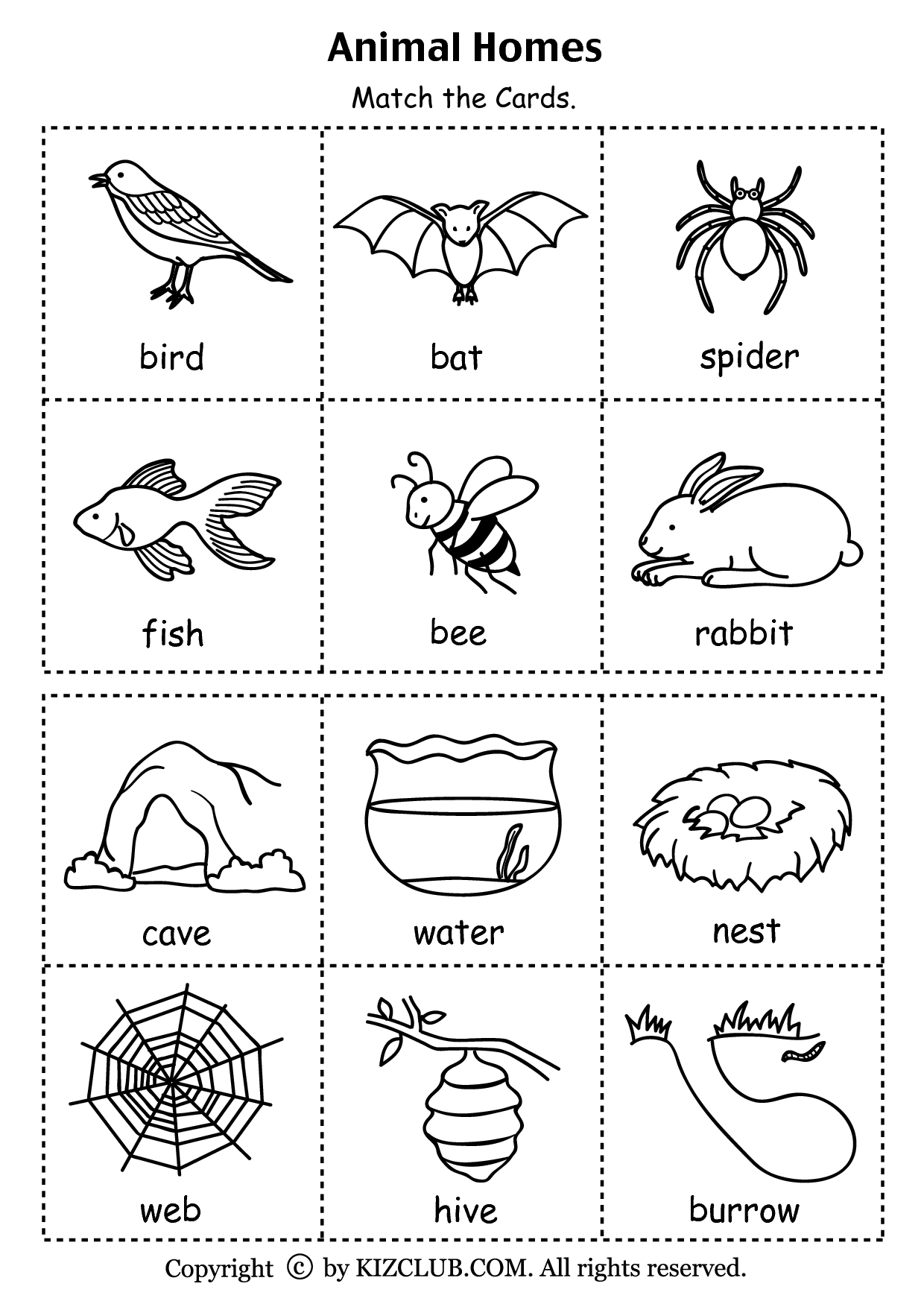 Free Printable Worksheets Animal Habitats - Free Printable