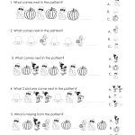 Another Thanksgiving Patterns Worksheet (K 2Nd) | Squarehead Teachers   Free Printable Thanksgiving Math Worksheets For 3Rd Grade