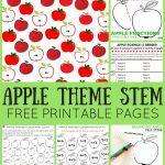Apple Theme Worksheets And Apple Stem Activities {Free Pages}   Free Printable Stem Activities