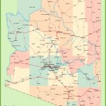 Arizona Road Map With Cities And Towns   Free Printable Map Of Arizona