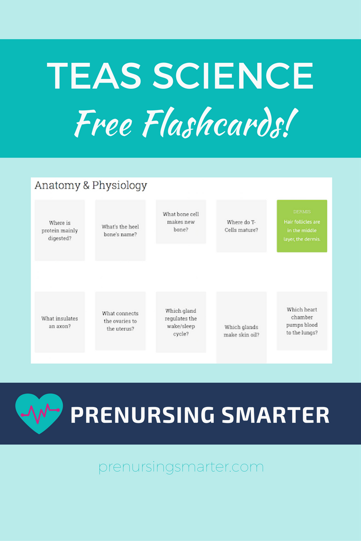 Ati Teas Science Flashcards Prenursing Smarter Free Printable Teas 