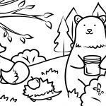Autumn Animals Coloring Page | Free Printable Coloring Pages   Free Fall Printable Coloring Sheets
