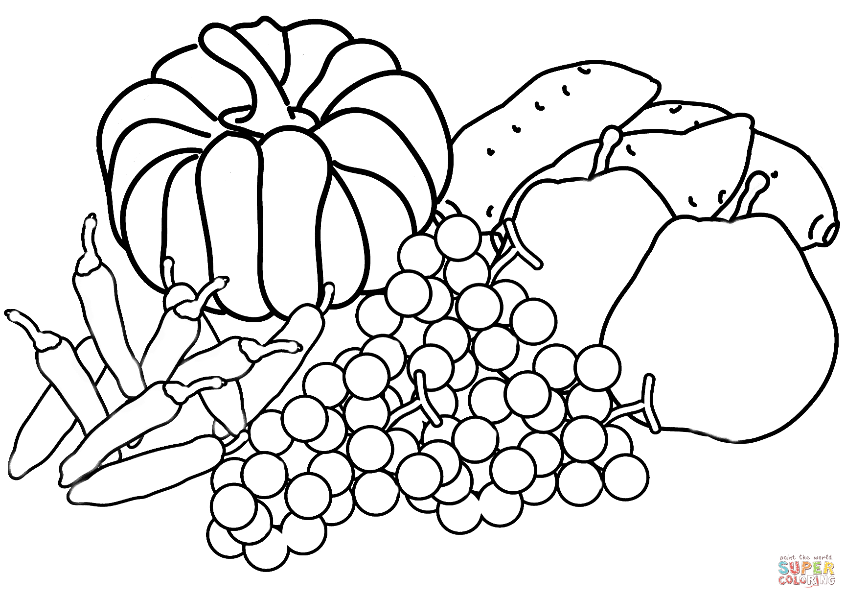 Free Printable Fall Harvest Coloring Pages | Free Printable