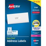 Avery 5160, Avery Address Label, 1"x2.62", 3000 /bx, Ave5160, Ave   Free Printable Labels Avery 5160